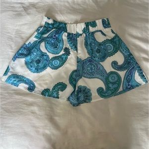 Oceanside paisley shorts